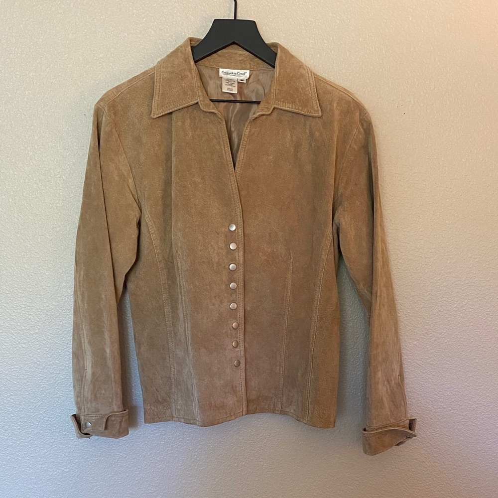 Coldwater Creek Light Brown Suede Jacket
